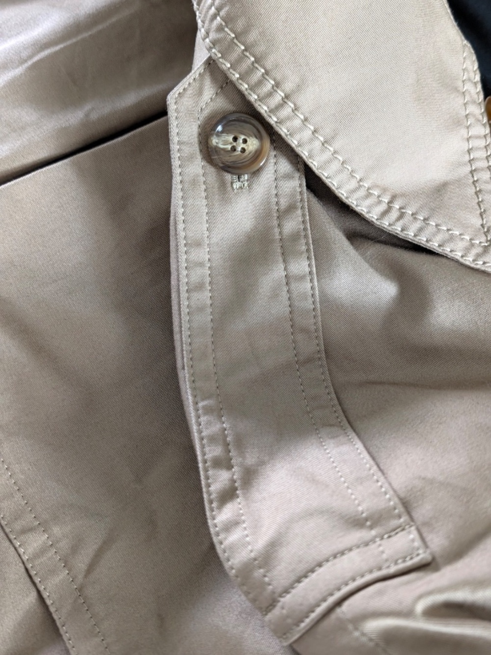 Acne Studios Odande Double Breasted Belted Trench Coat FR 34 US 2 Cold Beige NWT - Picture 10 of 15